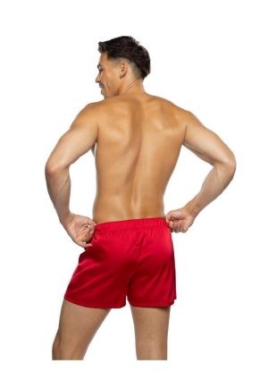 Playboy Men`s Burnout Bunny Boxer Briefs - 2XLarge - Red/Black
