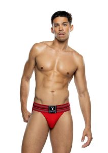Playboy Men`s Locker Room Classic Jock - Medium - Red