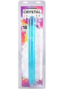 Crystal Jellies Double Dildo 18in - Teal