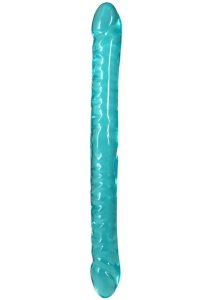 Crystal Jellies Double Dildo 18in - Teal