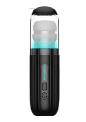 Kaotik Labs The Shockwave App Control Rechargeable Masturbator - Black/Blue