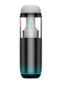 Kaotik Labs The Cocoon Silicone App Control Rechargeable Masturbator - Black/Blue