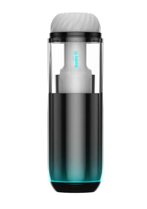 Kaotik Labs The Cocoon Silicone App Control Rechargeable Masturbator - Black/Blue