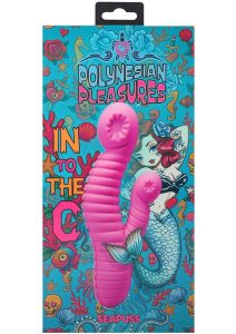 Polynesian Pleasures Into The C Seapuss Rechargeable Silicone Rabbit Vibrator with Clitoral Stimulator - Purple