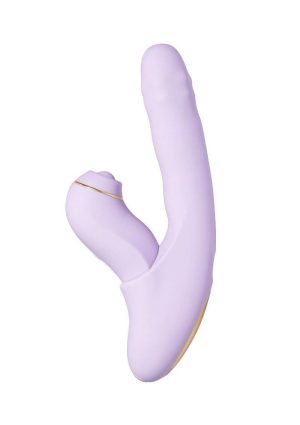 Svakom DuoGlow Rechargeable Silicone Dual Vibrator - Lavender/Gold