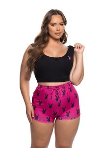 Playboy Slumber Bunny Set (2 Piece) - 1XLarge/2XLarge - Pink/Black
