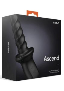Nexus Ascend Rechargeable Silicone Thrusting Rotating Prostate Massager - Black