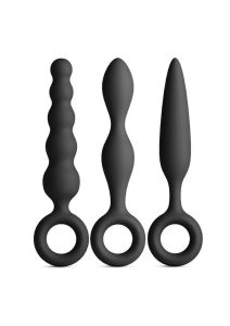 Renegade Trio Kit Silicone Anal Plug Set (3 Piece) - Black
