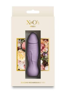 X and O`s Peck Rechargeable Silicone Compact Vibrator - Pink