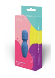 Le Wand Mini Vibe Rechargeable Pocket Wand - Blue