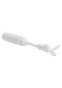 Playboy Lucky Charm Rechargeable Light Up Mini Vibrator - White
