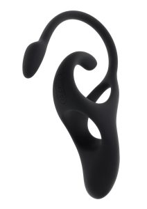 Zero Tolerance All the Bases Rechargeable Silicone Couples Ring and Plug with Remote - Black