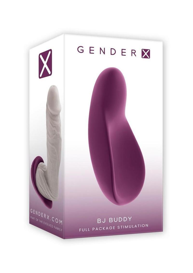Gender X BJ Buddy Rechargeable Silicone Hand Vibrator- Purple