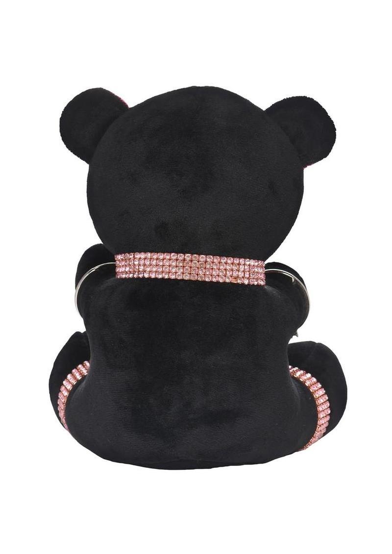 Master Series Bling Bondage Bear - Black/Pink - Image 3