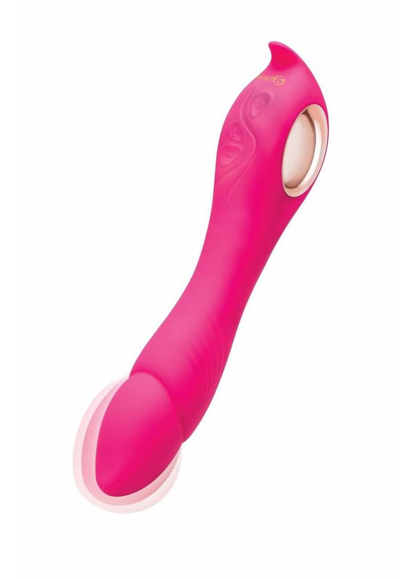 Bodywand G-Play Inflatable Squirt Master Silicone Rechargeable Vibrator - Pink - Image 3