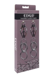 Edge Tuggable Clover Clamps - Silver/Black