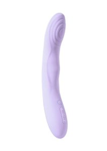 Svakom Selena Warming Rechargeable Silicone G-Spot Vibrator with Clitoral Stimulator - Lavender