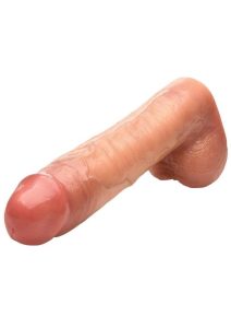 LoveBotz Cock Lock Realistic Dildo with Balls 12in - Vanilla
