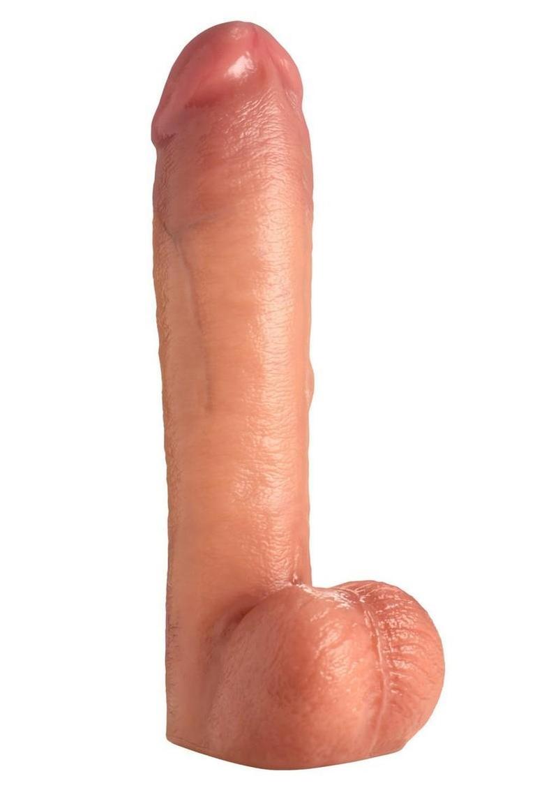 LoveBotz Cock Lock Realistic Dildo with Balls 12in - Vanilla - Image 3