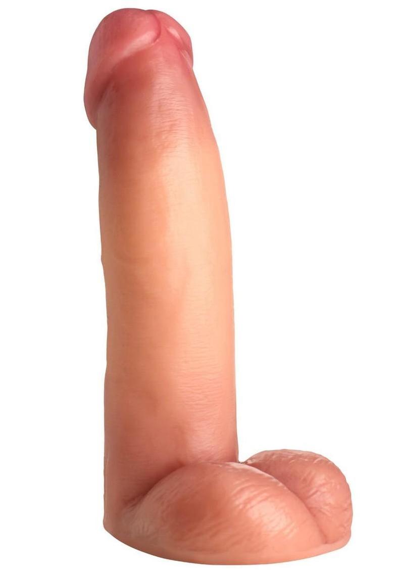 LoveBotz Cock Lock Realistic Dildo with Balls 8in - Vanilla - Image 3