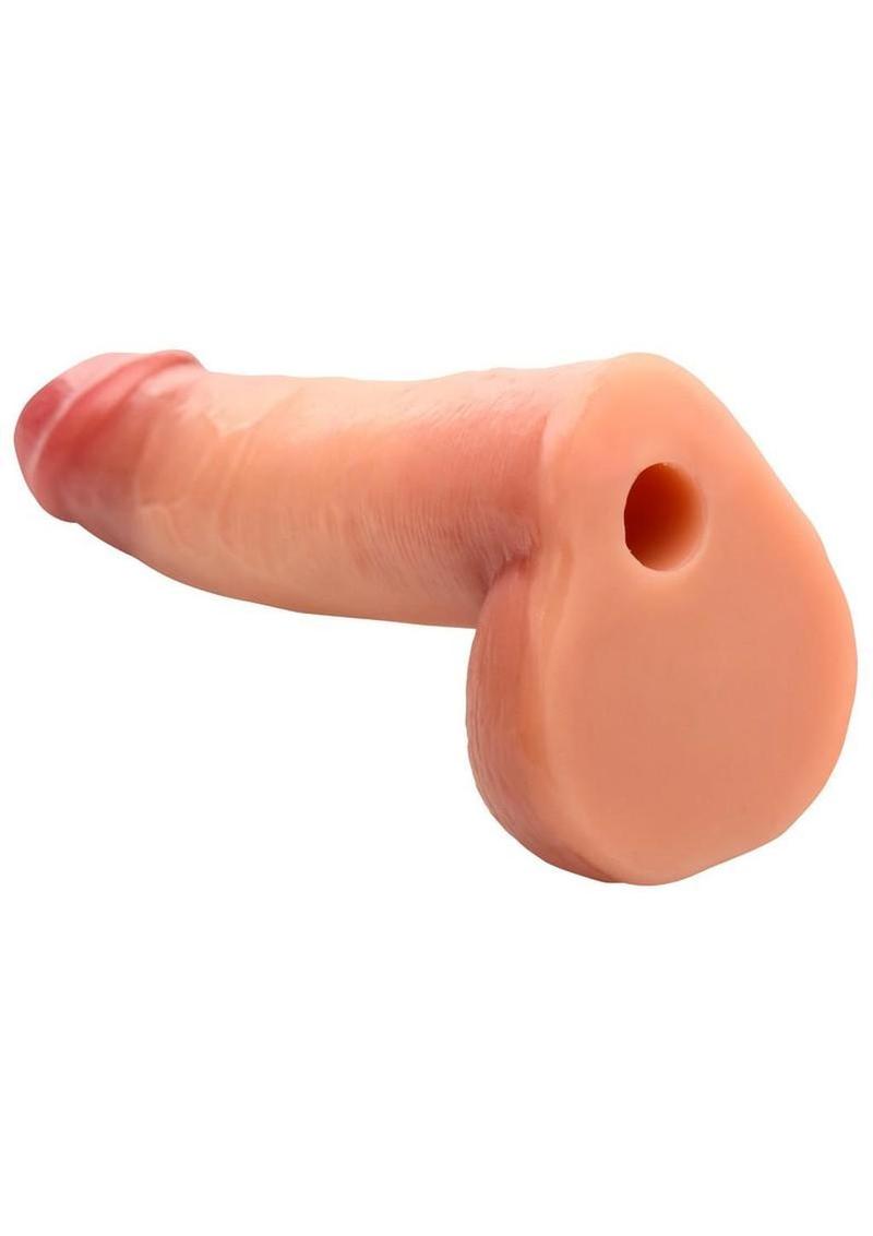 LoveBotz Cock Lock Realistic Dildo with Balls 8in - Vanilla - Image 4