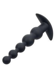 Anal Toys Rechargeable X-5 Silicone Power Beads 7.25in - Black