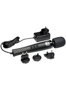 Master Series Thunderstick Pro Slim Rechargeable Wand Massager - Black