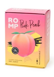 Romp Pink Peach Rechargeable Silicone Vibrator - Orange