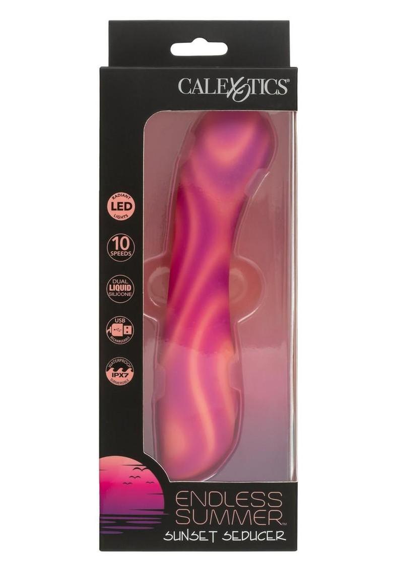 Endless Summer Sunset Seducer Light-up Rechargeable Silicone Massager - Pink