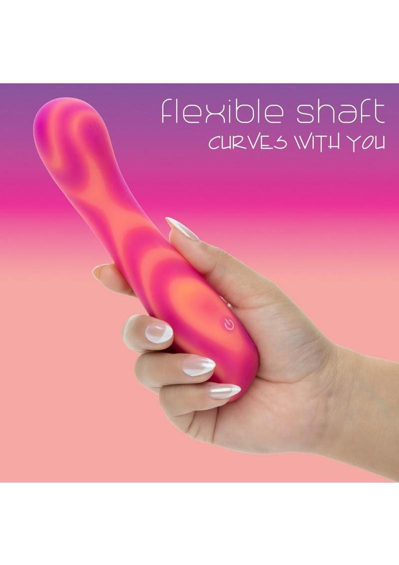 Endless Summer Sunset Seducer Light-up Rechargeable Silicone Massager - Pink - Image 3