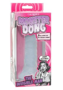 Monster Dong The Invisible Man Silicone Dildo 6in - Clear