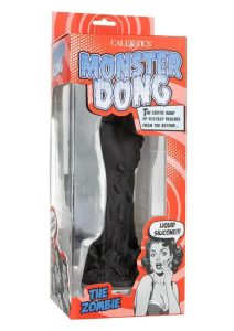 Monster Dong The Zombie Silicone Dildo 9in - Black