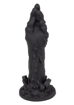 Monster Dong The Zombie Silicone Dildo 9in - Black