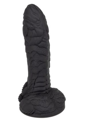 Monster Dong The Gill Man Silicone Dildo 7.25in - Black