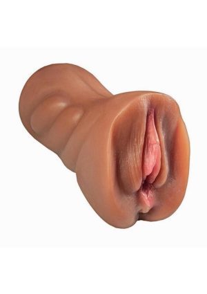 Always Horny My College Lover Evelyn Vibrating Stroker - Pussy/Ass - Chocolate