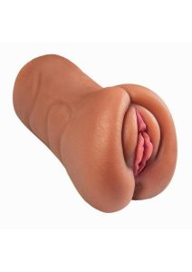 Always Horny My College Heart Throb Destiny Vibrating Stroker - Pussy/Ass - Chocolate