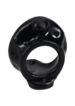 Rock Solid Offer It Silicone Cock Ring - Black