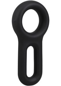 Rock Solid The Keyhole Silicone C-Ring - Black