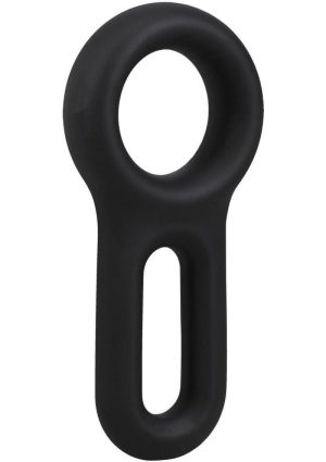 Rock Solid The Keyhole Silicone C-Ring - Black