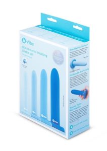 B-Vibe Silicone Anal Training Dilator Set - Blue