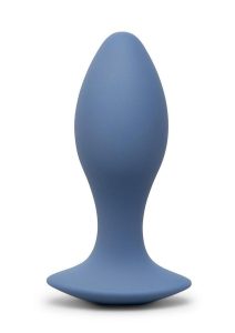 B-Vibe 4 Inch Rechargeable Silicone Vibing Plug - Purple