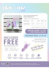 Play With Me Flutter Love Merchandising Kit