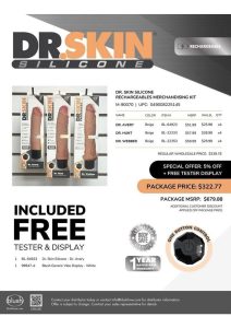 Dr. Skin Silicone Rechargeables Merchandising Kit