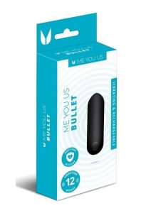 Me You Us Bullet Rechargeable Silicone Vibrator - Black