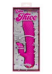 Extra Thicc Chubby Gyrating Rechargeable Silicone Tickler - Pink