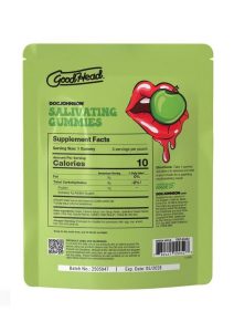 GoodHead Salivating Gummies (3pcs per Pouch) - Green Apple - Bulk