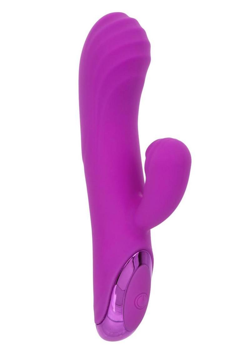 Kroma Turbo Passion Rechargeable Silicone Dual Stimulator - Purple - Image 3
