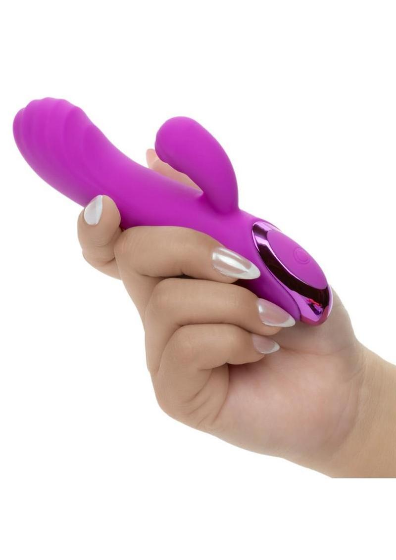 Kroma Turbo Passion Rechargeable Silicone Dual Stimulator - Purple - Image 4