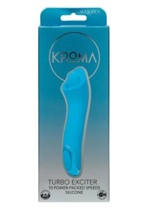Kroma Turbo Exciter Rechargeable Silicone Mini Massager - Blue