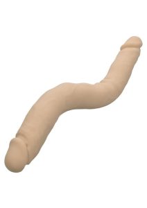 Silicone Studs Bend and Hold Dual Dildo 16 - Vanilla